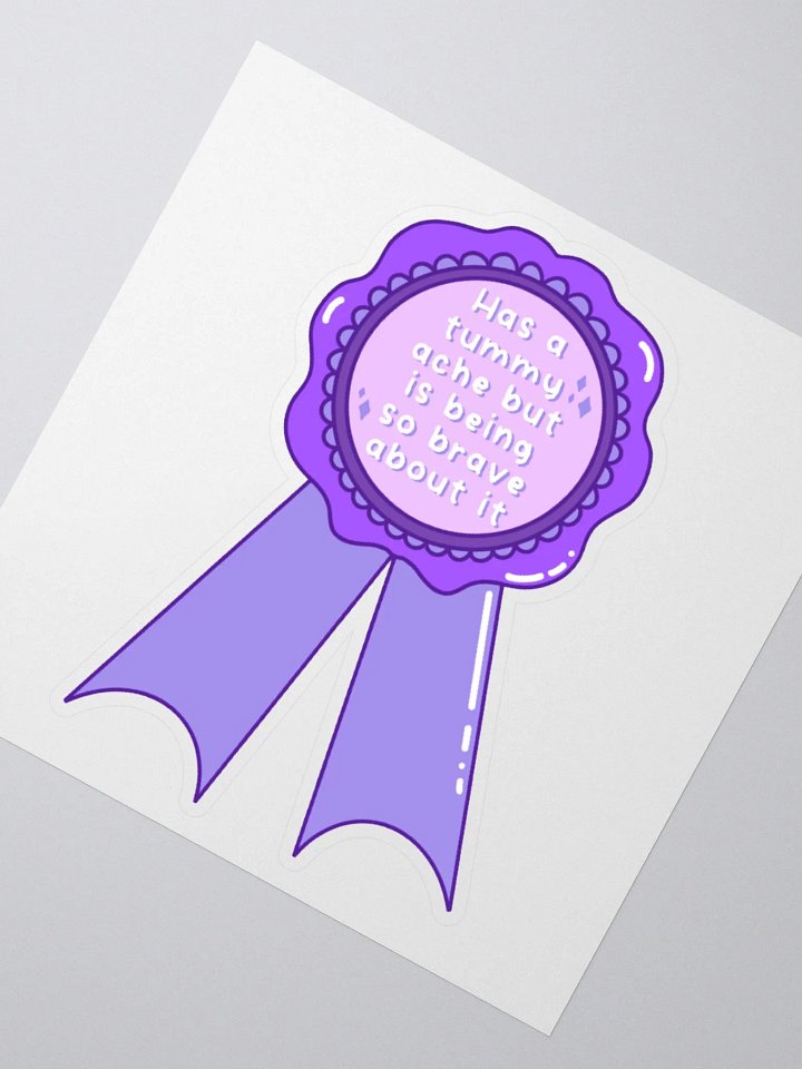 Tummy Ache Warrior Kiss Cut Sticker product image (6)