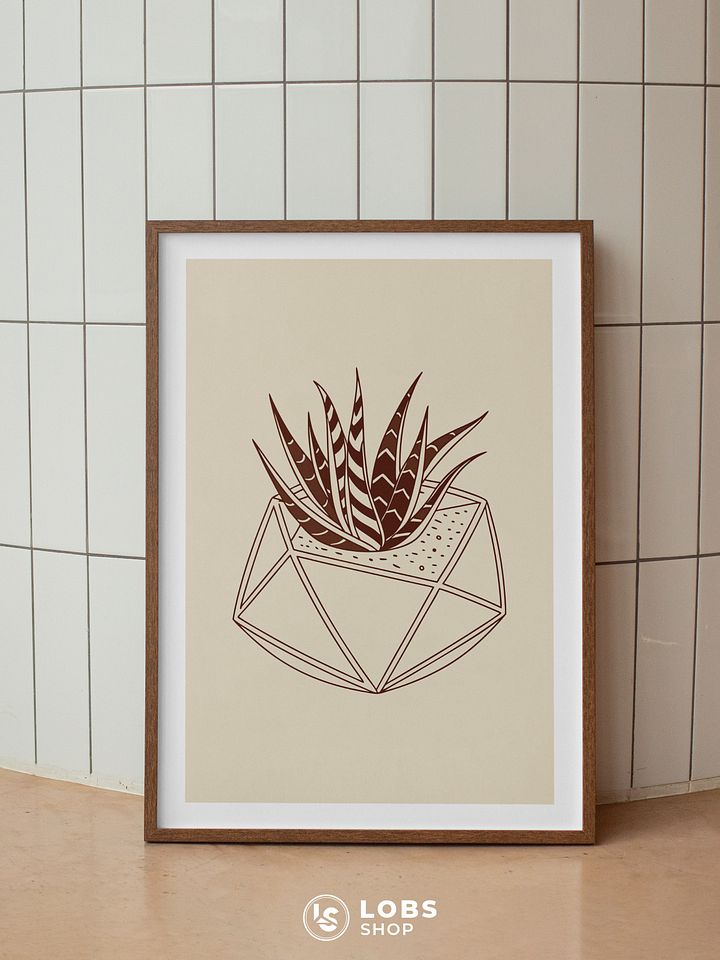 Arid Aesthetics: Modern Succulent Printable Wall Art – Bring the Desert Indoors with Style product image (2)