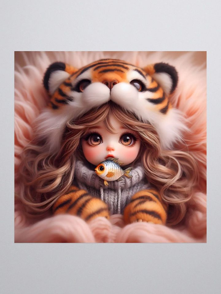 Tiger Hat Doll Kiss Cut Stickers product image (2)
