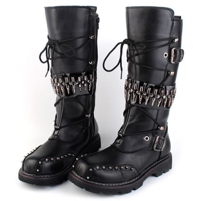 Punk motorcycle boots product image (1)