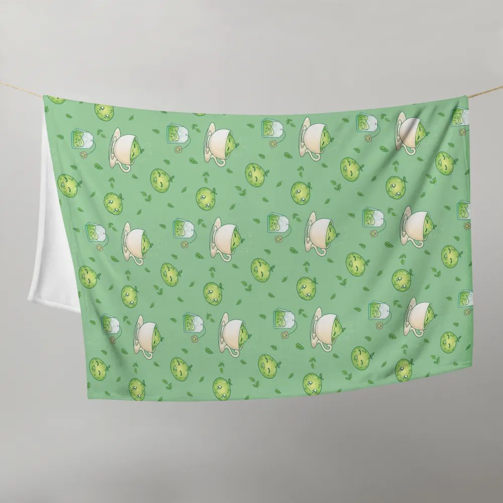 Green Tea Slime Throw Blanket product image (9)