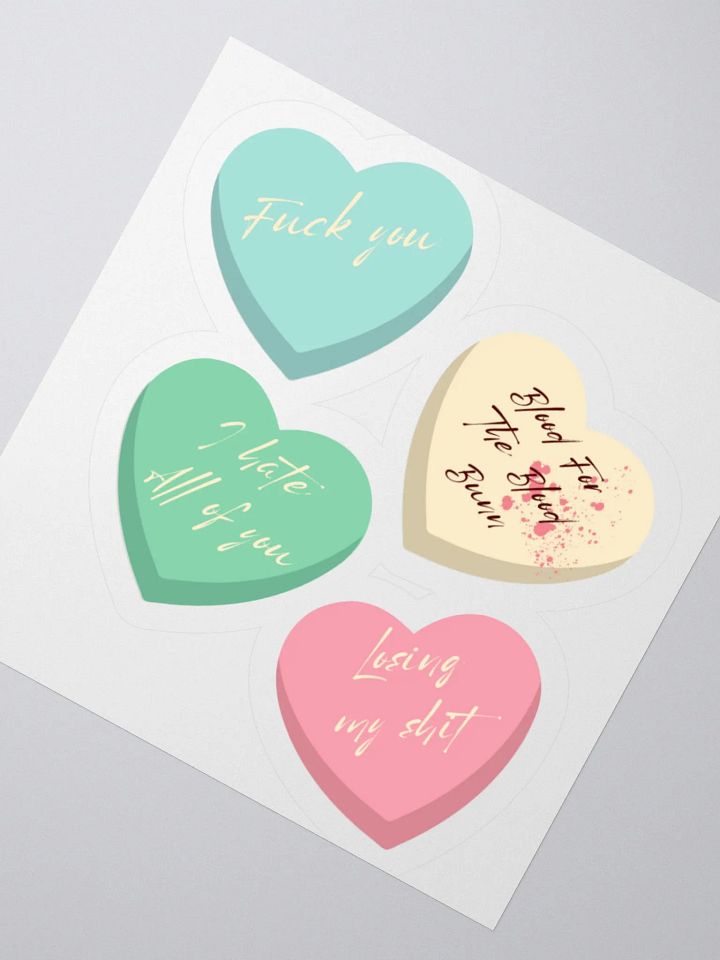 Rude Valentine stickers product image (4)
