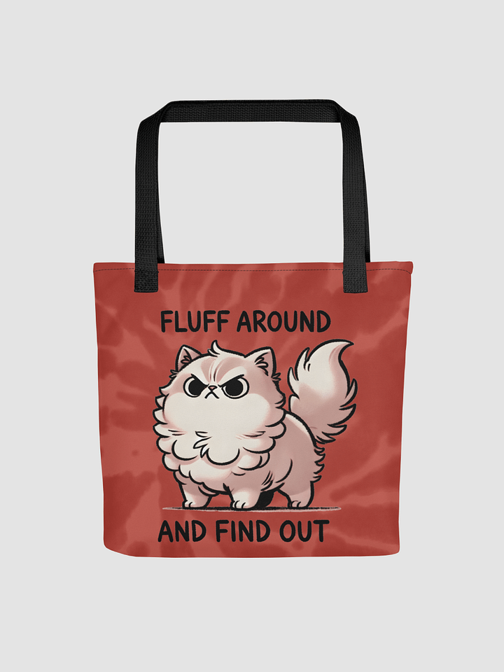 Fluff Around and Find Out Tote Bag - Red product image (1)