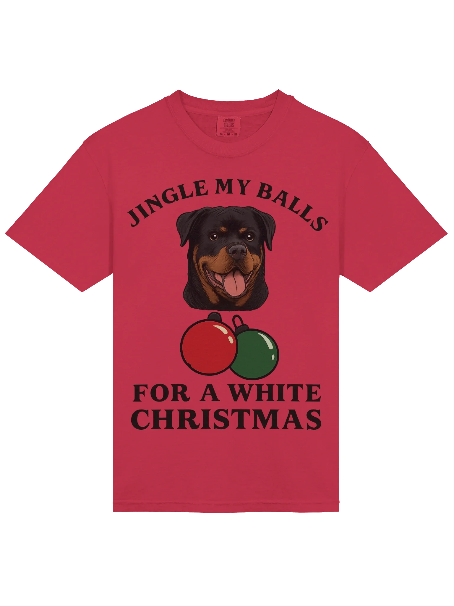 Jingle My Balls Rottweiler Christmas T-Shirt product image (21)