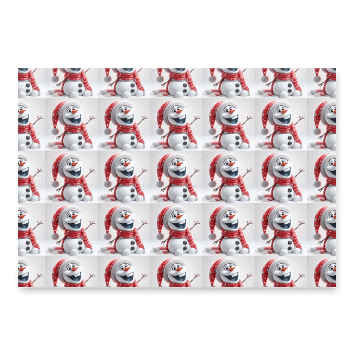 Happy Snowman Gift wrap product image (1)