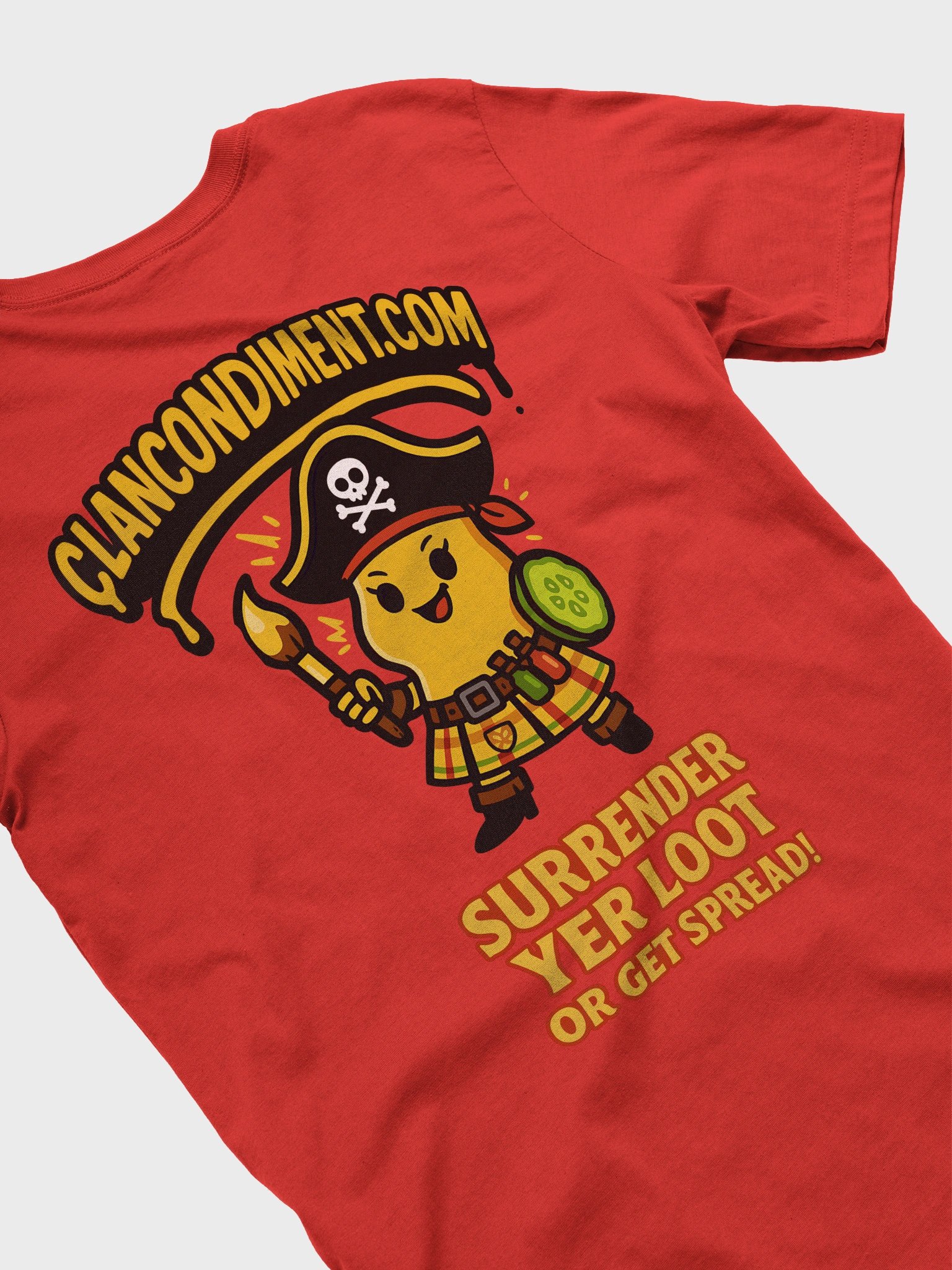 Mustard Marauder Tee | Surrender Yer Loot or Get Spread! product image (1)