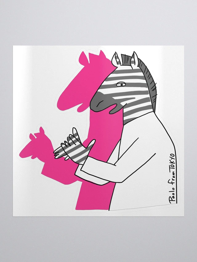Zebra Shadow Sticker product image (1)