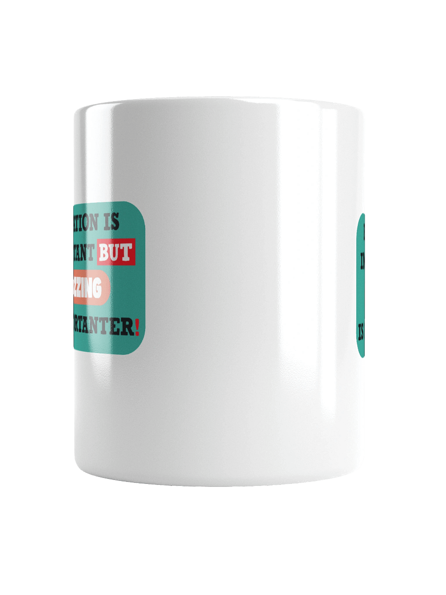 Mug white - "Quizzing is importanter" product image (17)