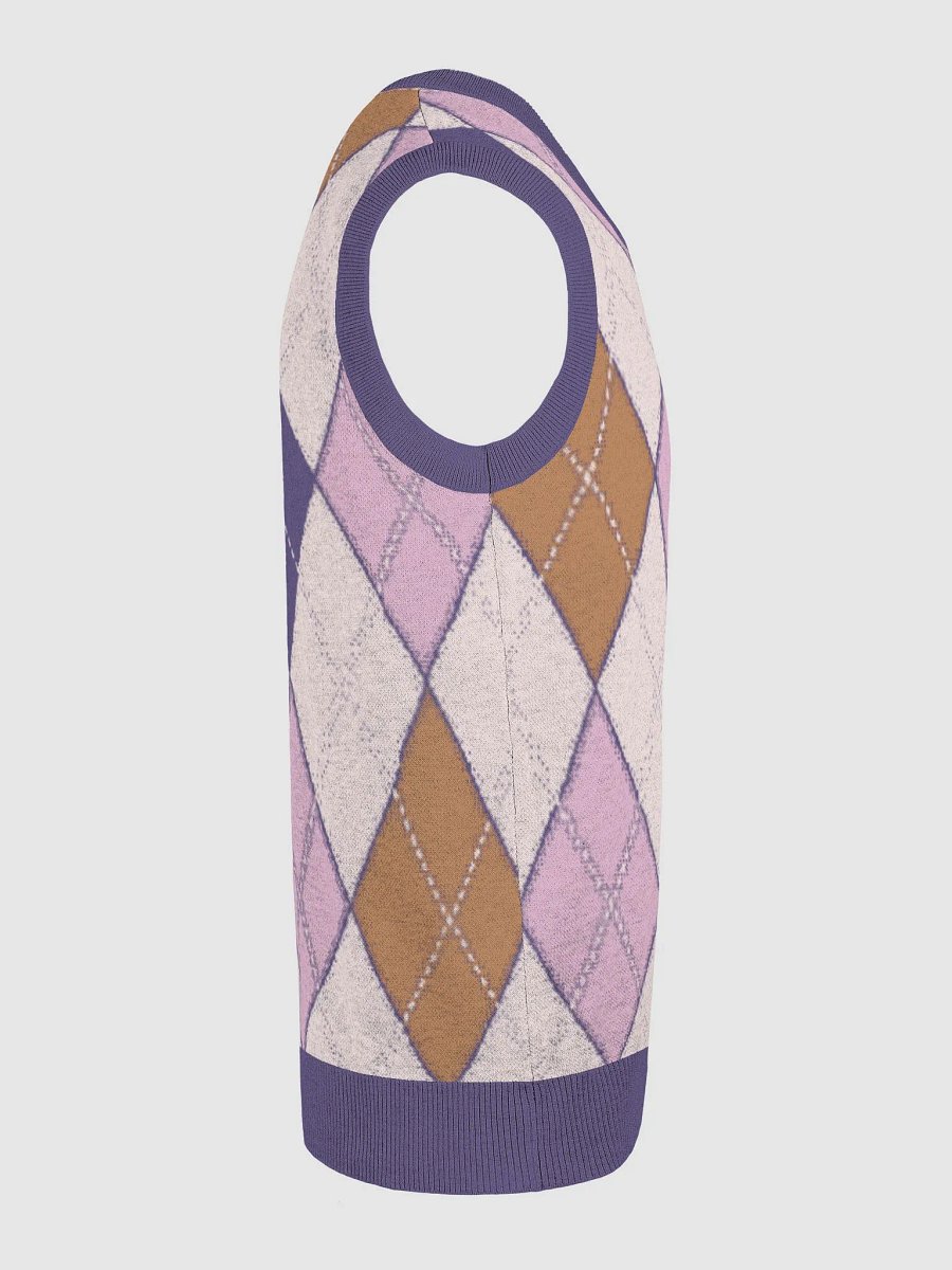 Argyle Dream Knitted V-Neck Vest product image (22)