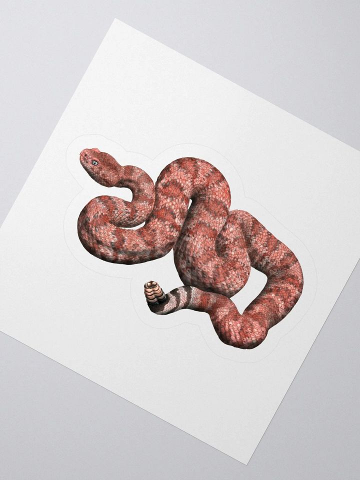 Die-Cut Sticker – Speckled Rattlesnake (Red) product image (2)