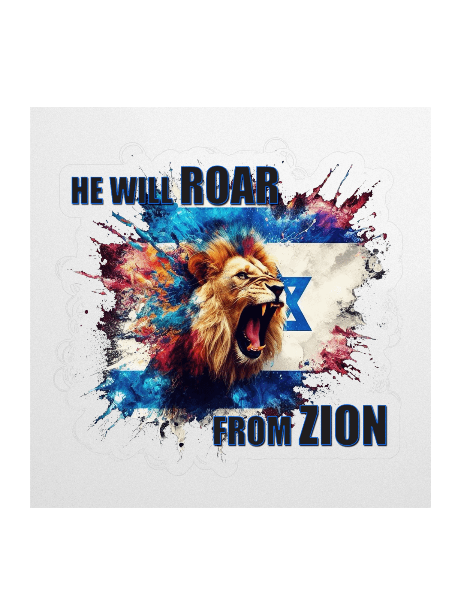 "HE WILL ROAR FROM ZION" Sticker Set product image (1)