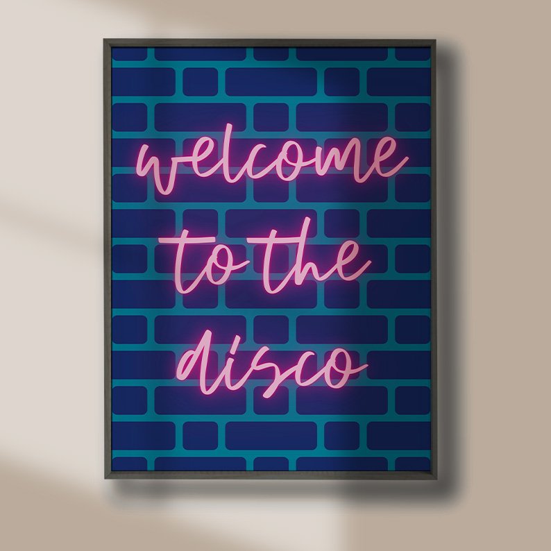 Disco Ball Retro Gallery Wall Set of 8 DIGITAL Prints product image (11)