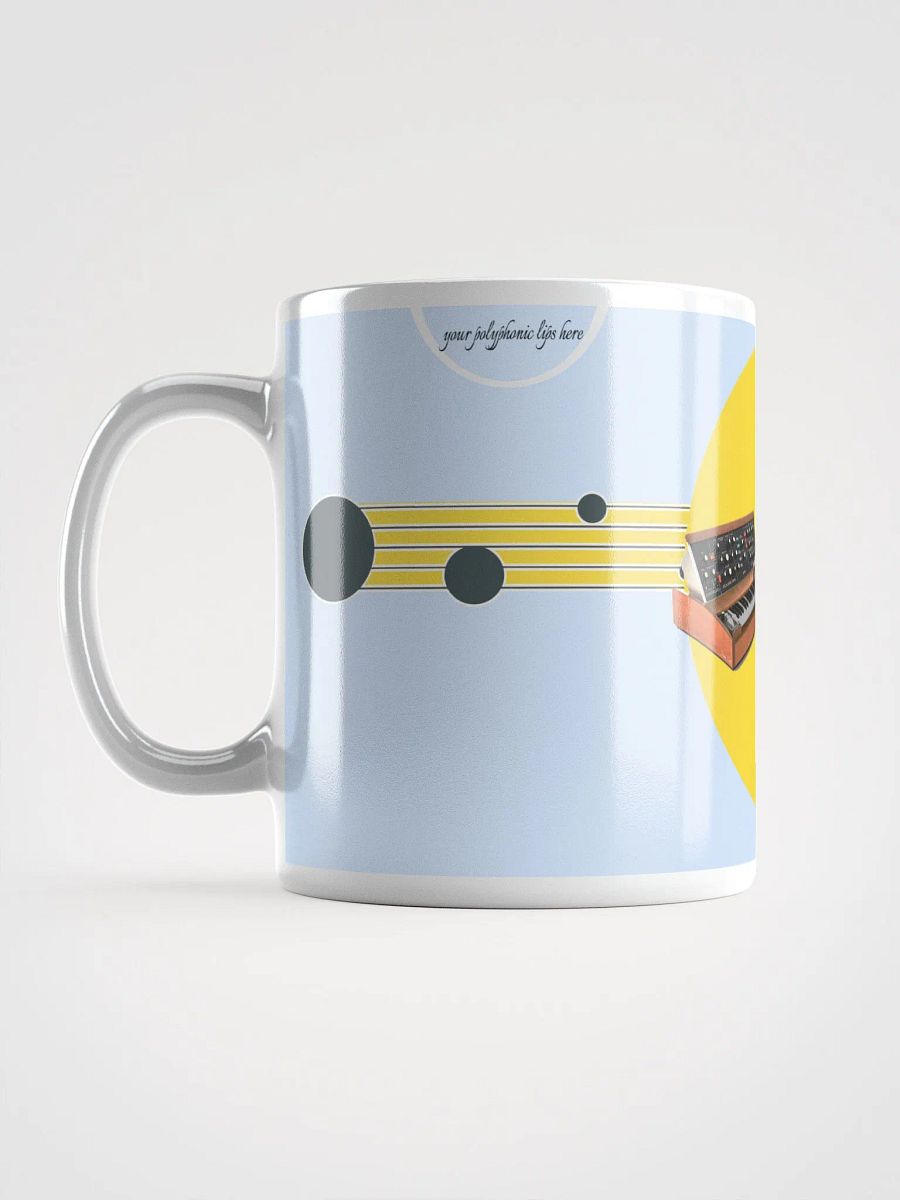 Prelude and Moogue by Frank Fonik (Minimoog), Polyphonic Glossy Mug product image (6)