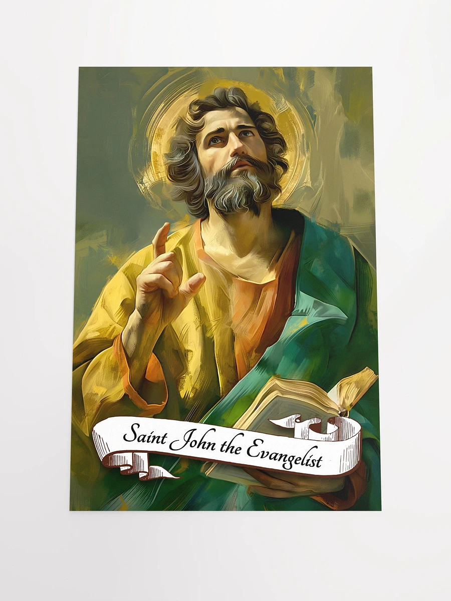 Saint John The Evangelist Patron Saint of Love, Loyalty, Friendships, Authors Matte Poster product image (3)