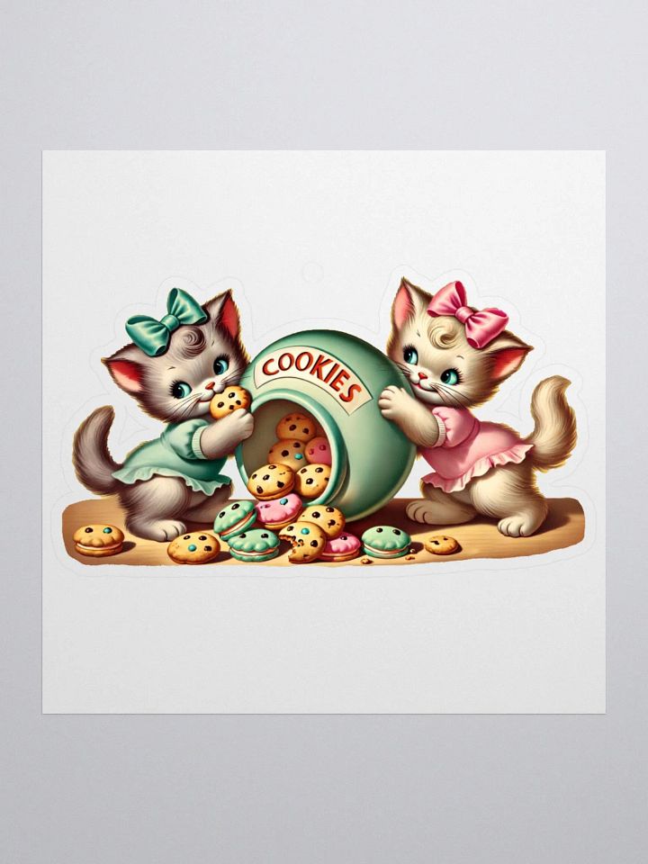 Kittens & Cookies Vinyl Stickers product image (2)