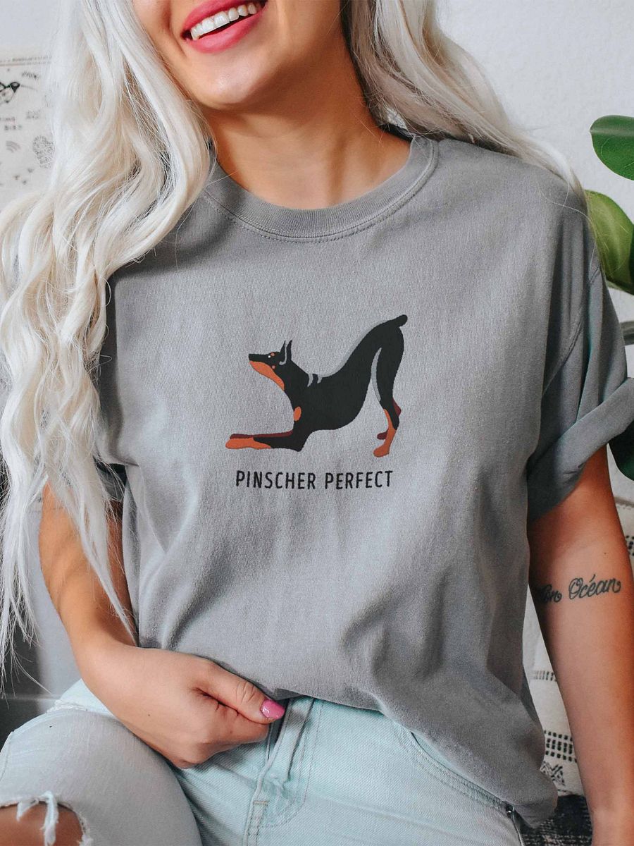 Pinscher Perfect T-Shirt(Embroidered) of a Doberman Pinscher product image (2)