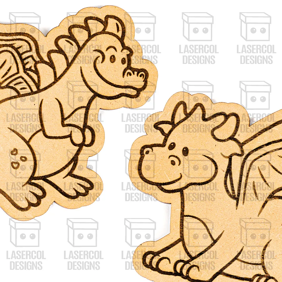 Dragons Paint Kit DIY Cut Outs - Laser Cut Files product image (9)
