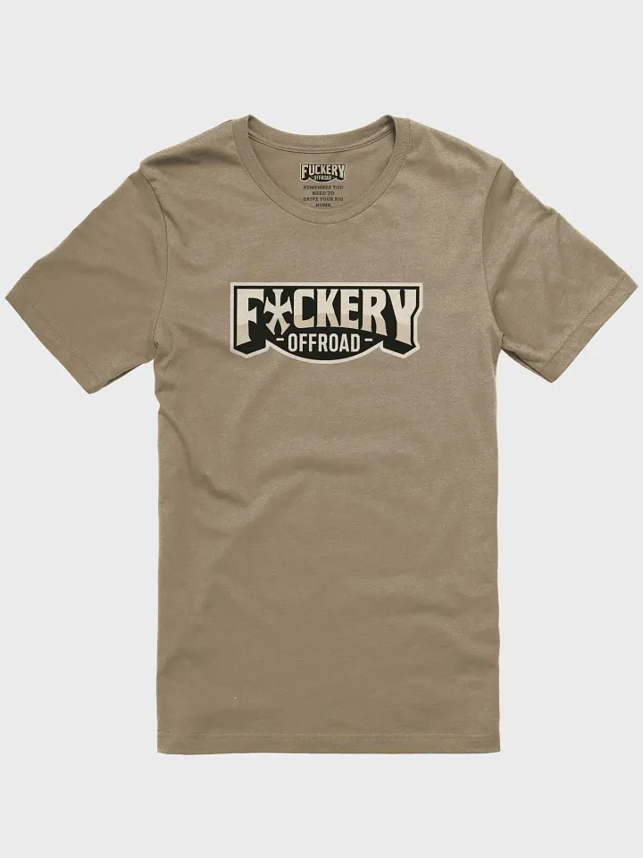 Unisex t-shirt with F*ckery Text Logo (light colours) - Clean product image (1)