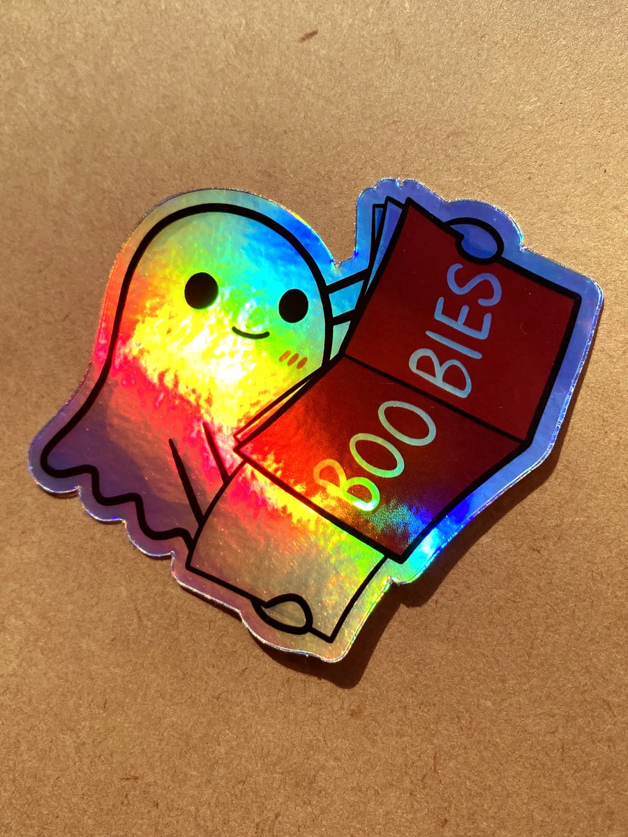 Peek-a-Boo Holographic Sticker product image (3)