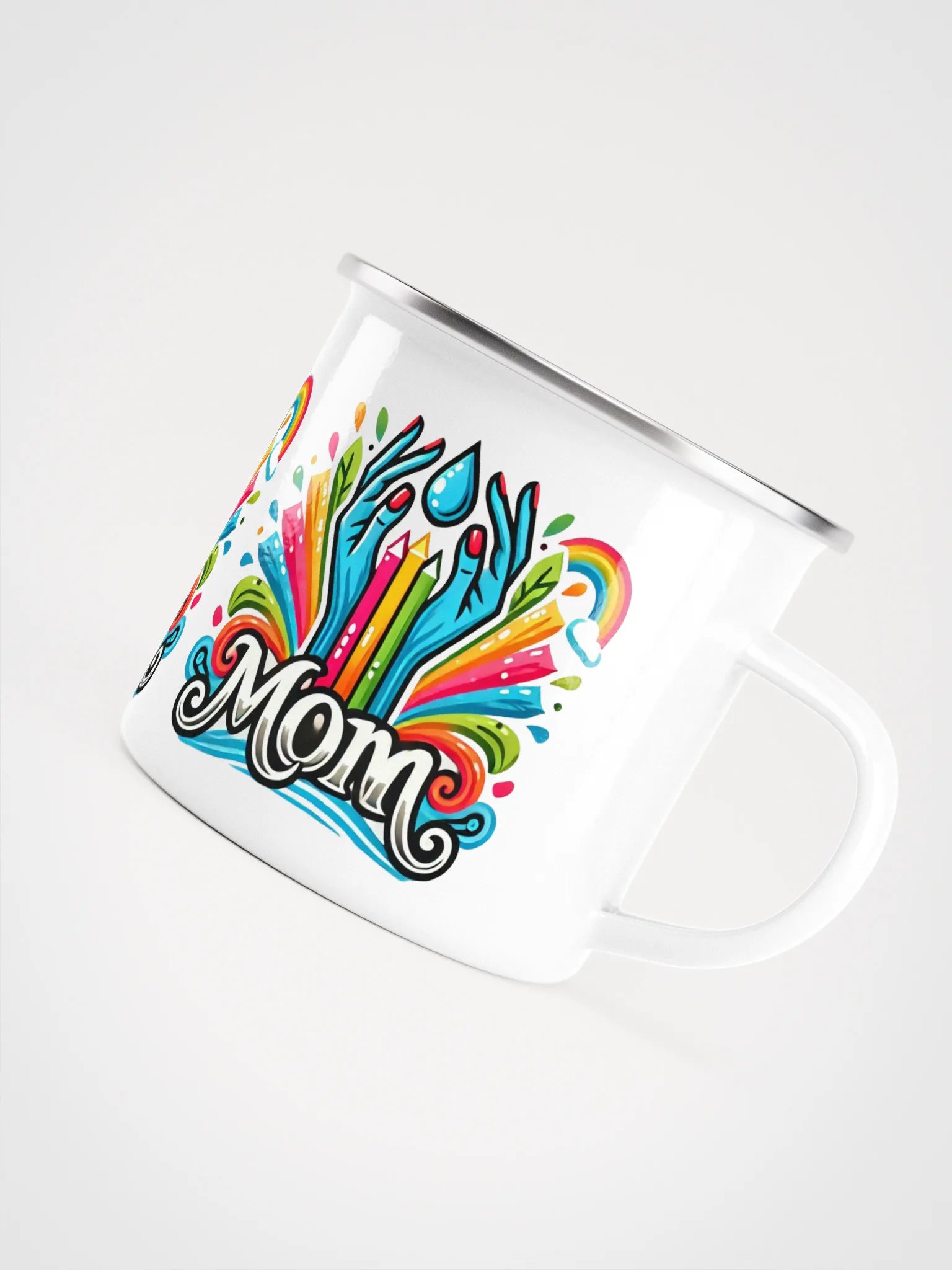 Artistic MOM Enamel Mug product image (5)