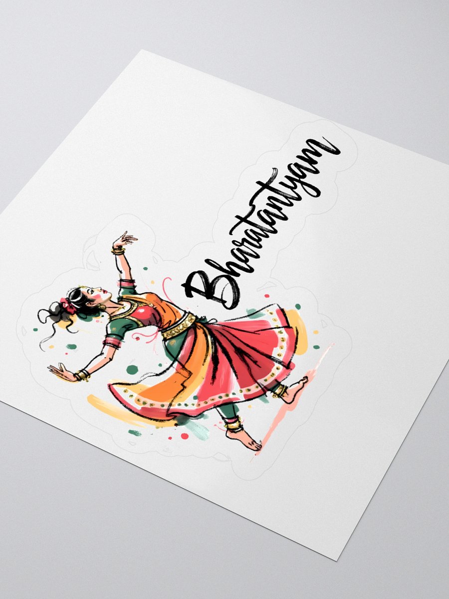 Elegant Bharatanatyam Dance | Traditional Indian Art Sticker product image (7)