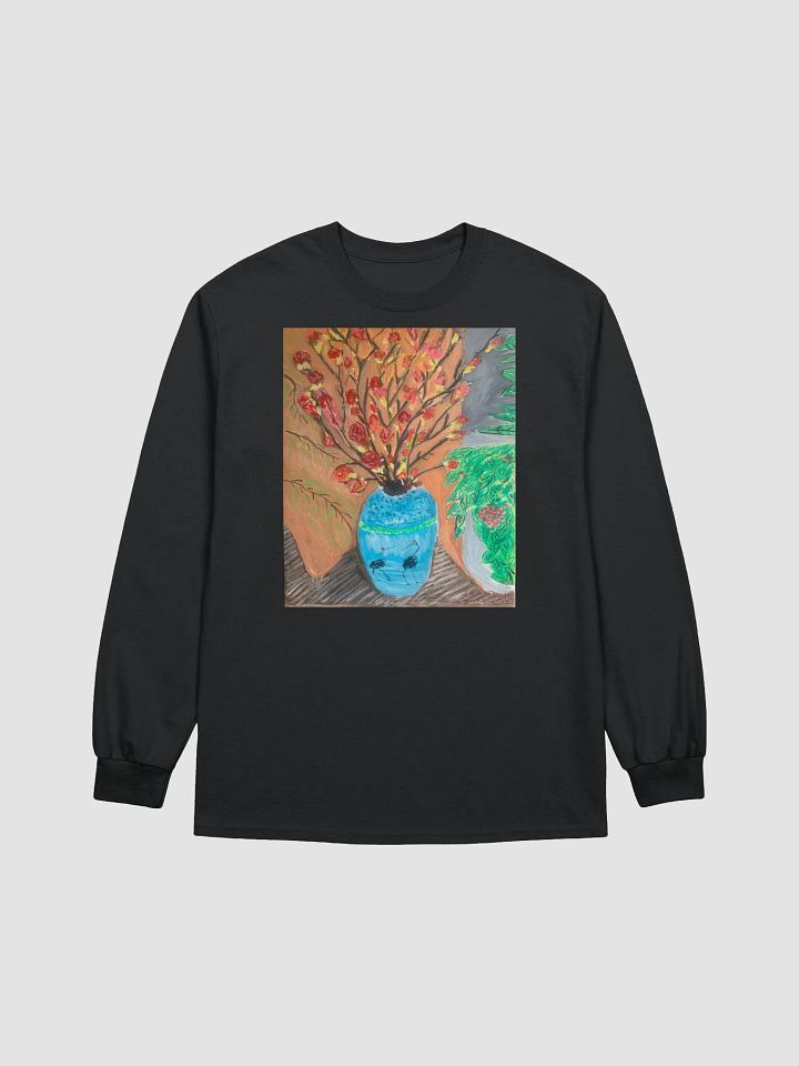 Gildan Ultra Cotton Long Sleeve T-Shirt: oil painting product image (7)