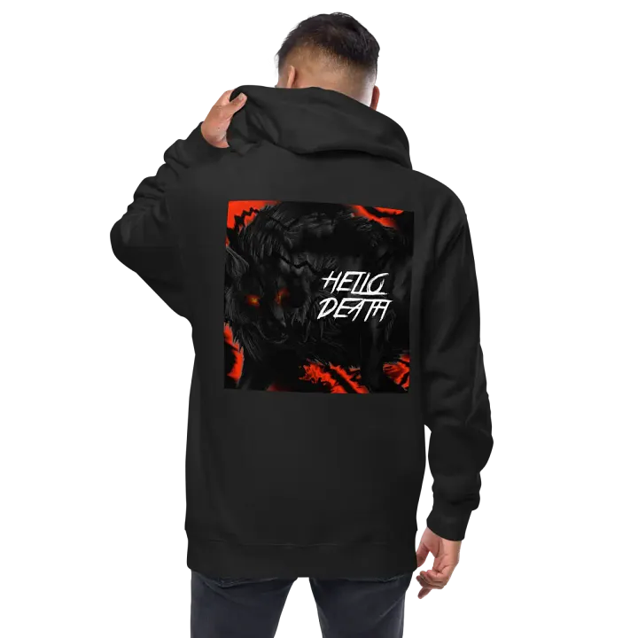 "Hello Death" Embroidered Zip Hoodie product image (1)
