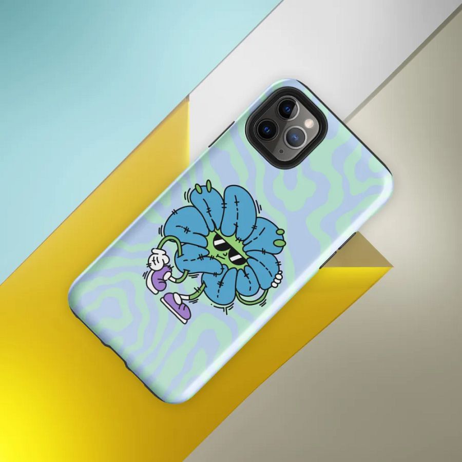 Blue Flower Guy Tough iPhone Case product image (40)