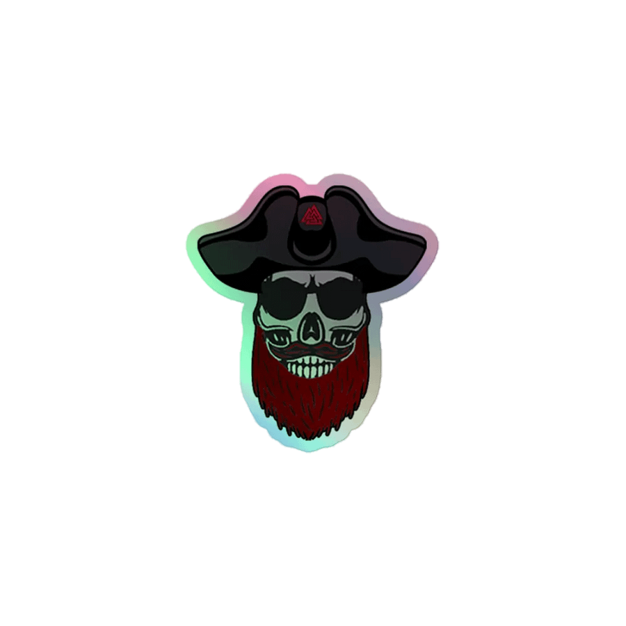 Red Pirate Holo Sticker product image (1)