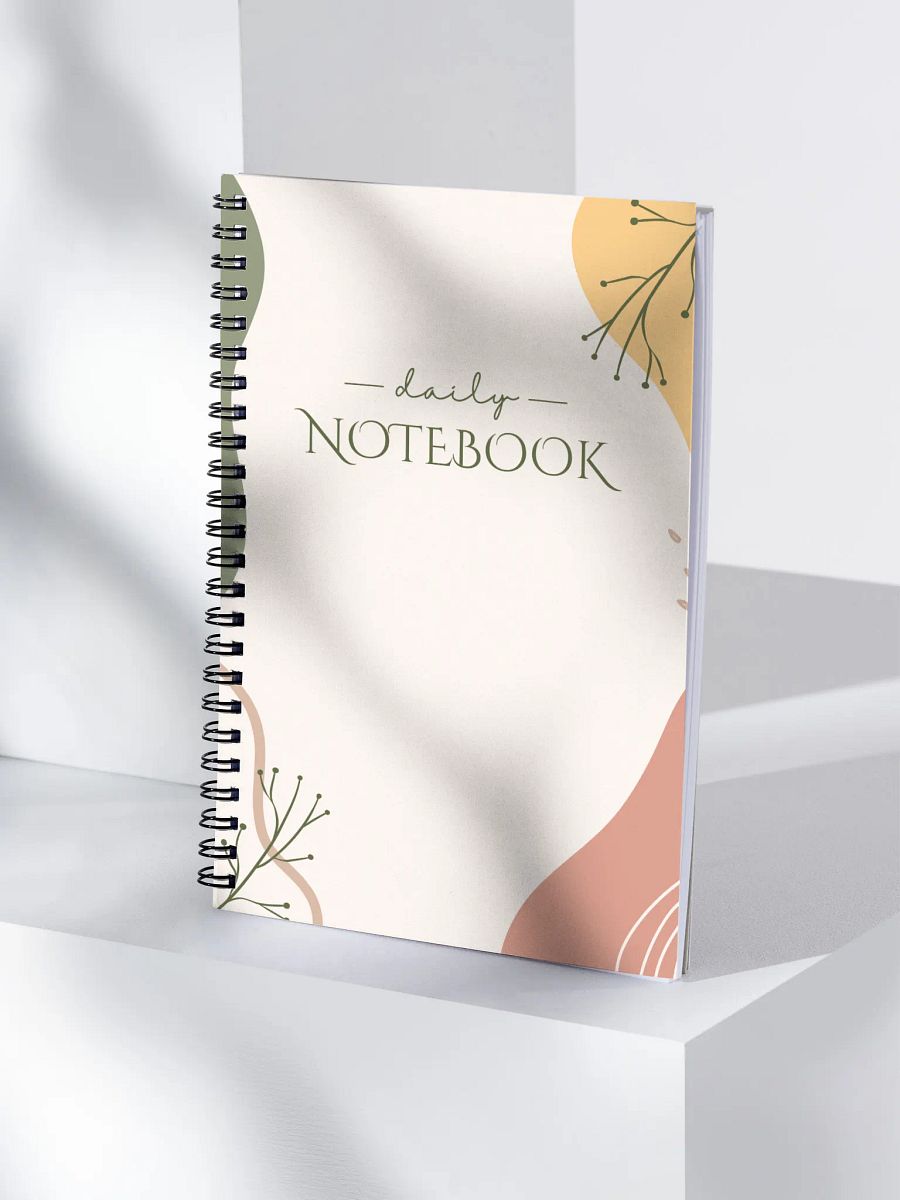 Simple Botanical Spiral Notebook product image (4)