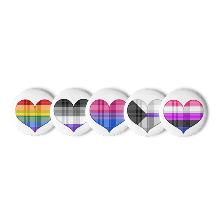 Pride Heart Pins - See Description product image (2)