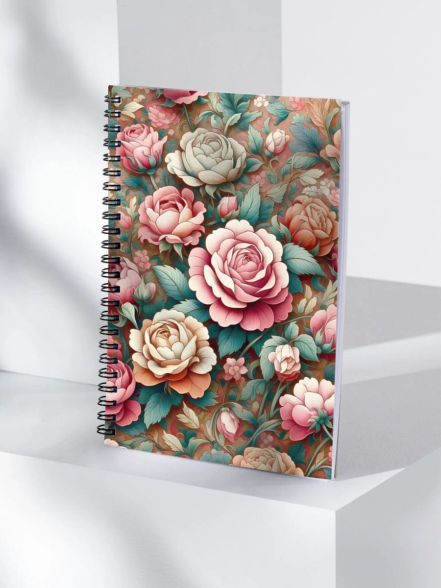 Royal Floral Spiral Notebook product image (4)