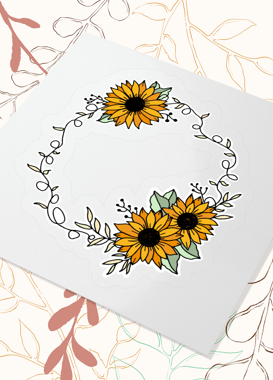 Sunflower Vine Sticker product image (7)