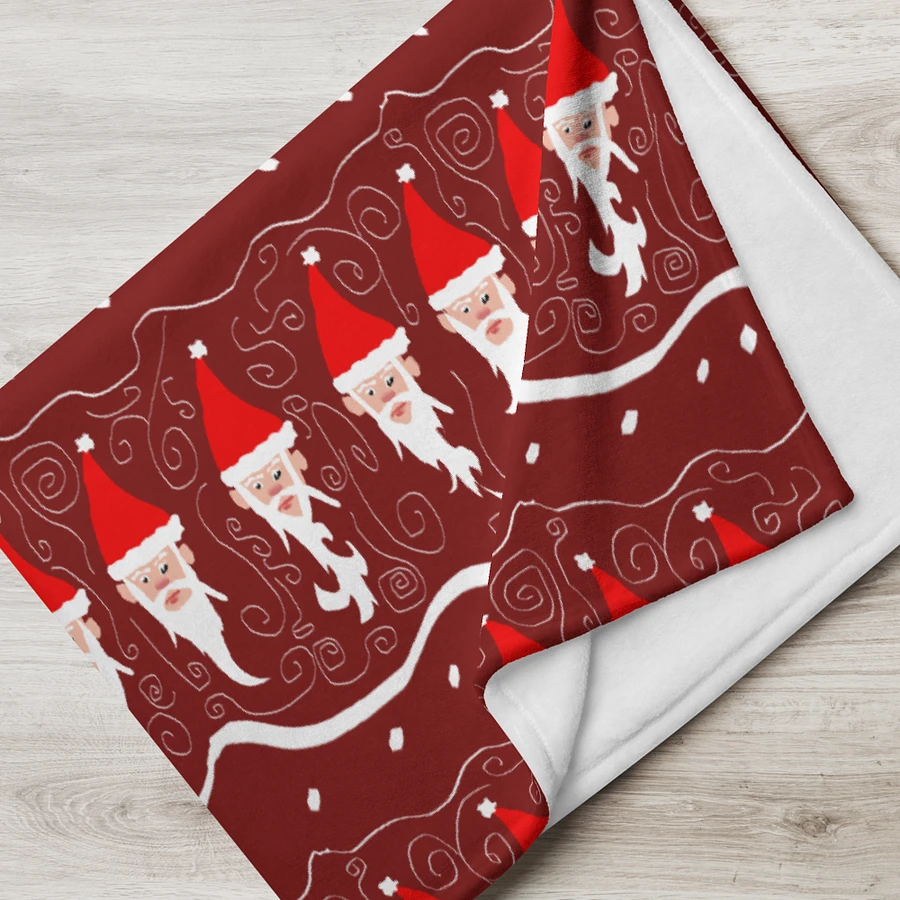 Bearded Santa Pattern Throw Blanket product image (17)