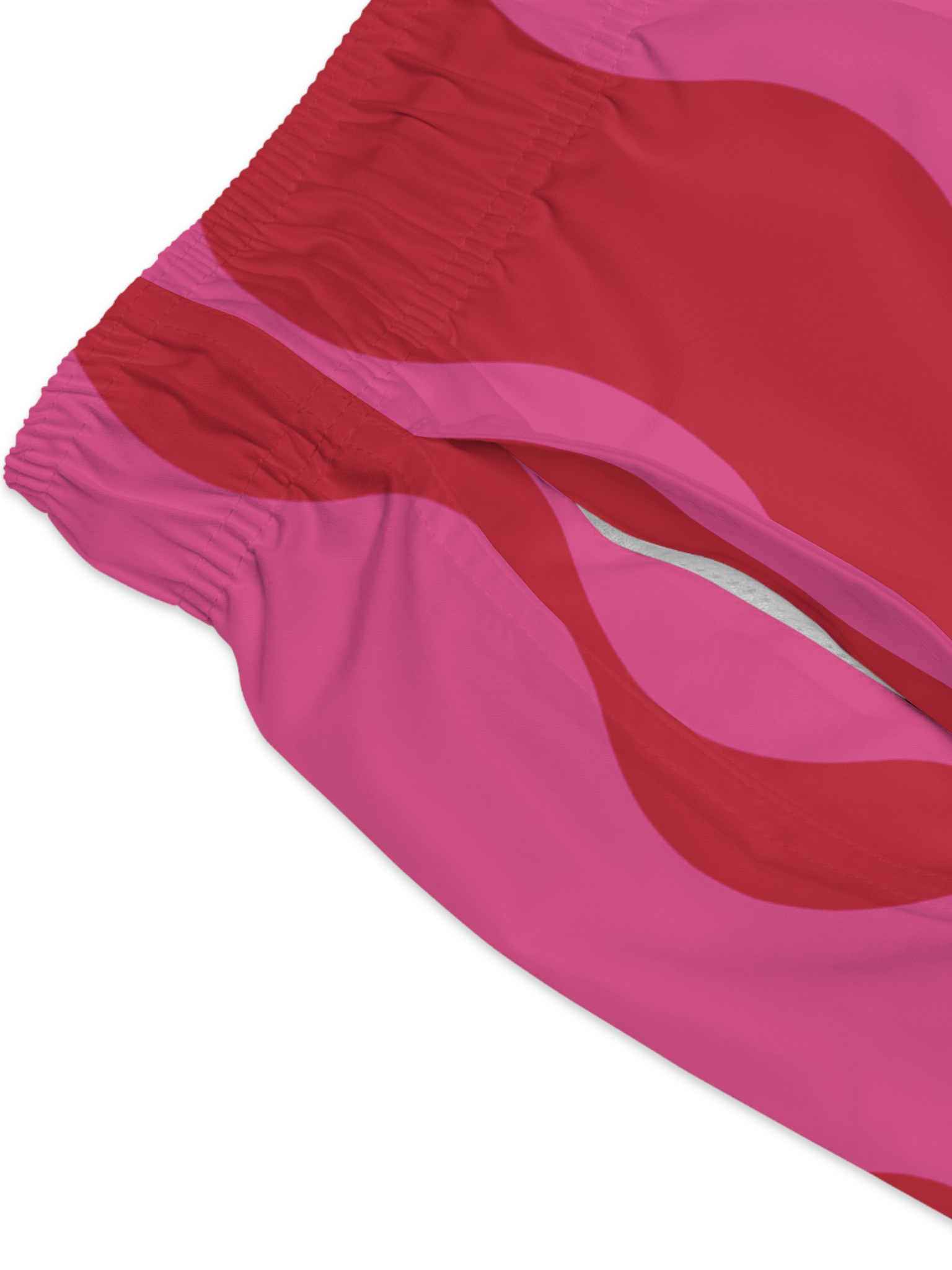 Cherry Bubblegum Striped Waves – Swim Trunks product image (3)