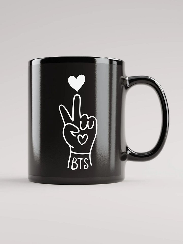 Heartfelt Gesture Black Glossy Mug product image (2)