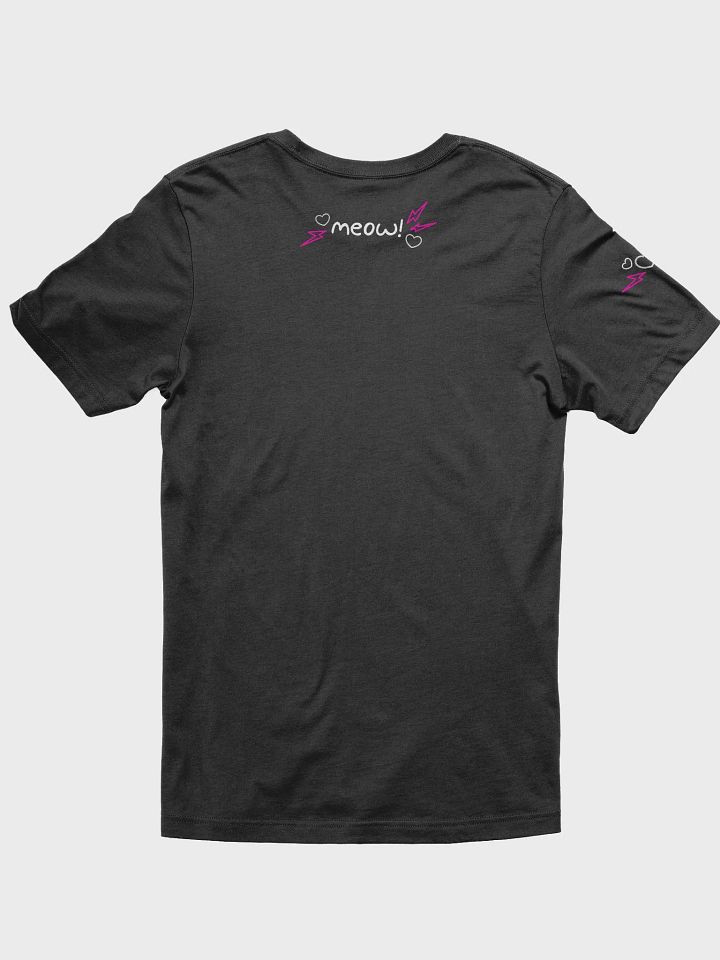 Lovely Digital Meow // T-Shirt - Neon Pink - Dark Mode product image (2)