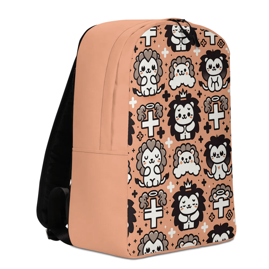 Lions and Crosses Minimalist Backpack product image (7)