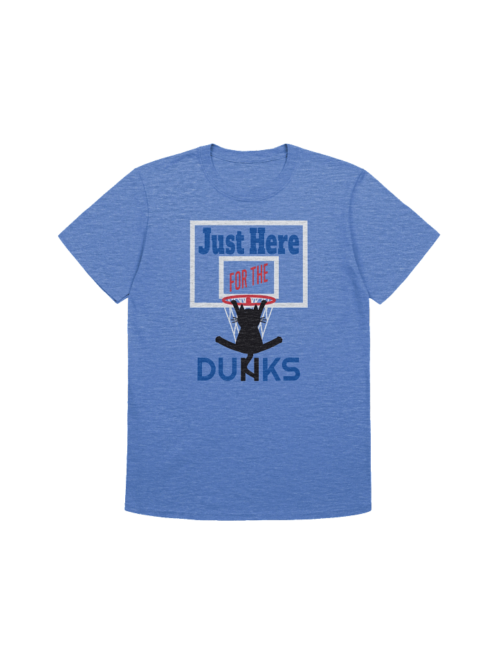 Basketball Cat (Just Here for the DUNKS) - Unisex Adult Super Soft Lightweight T-shirt product image (2)