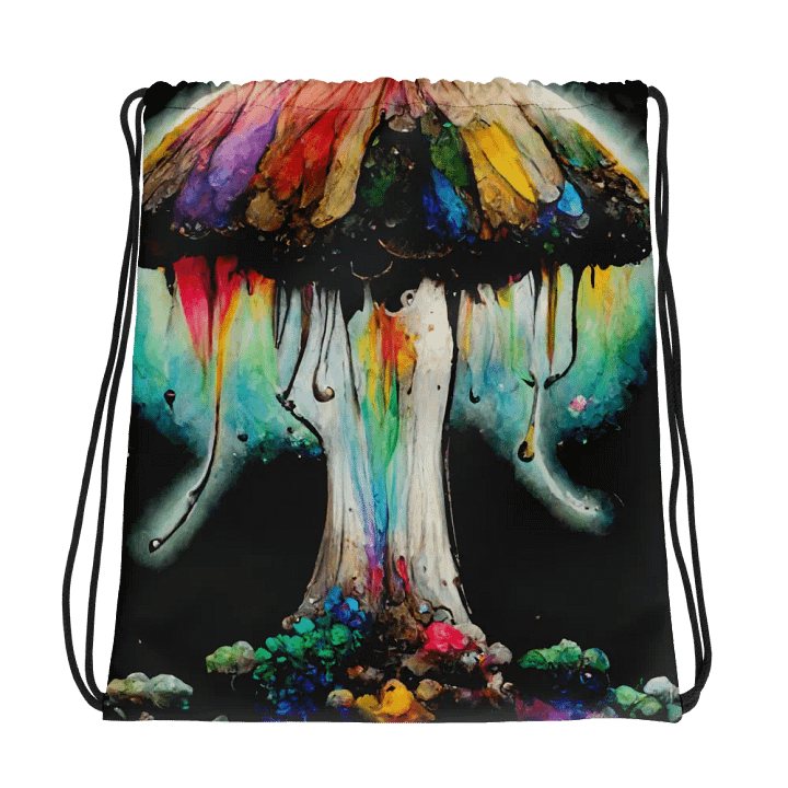Psychedelic Mushroom All-Over Print Drawstring Bag product image (1)