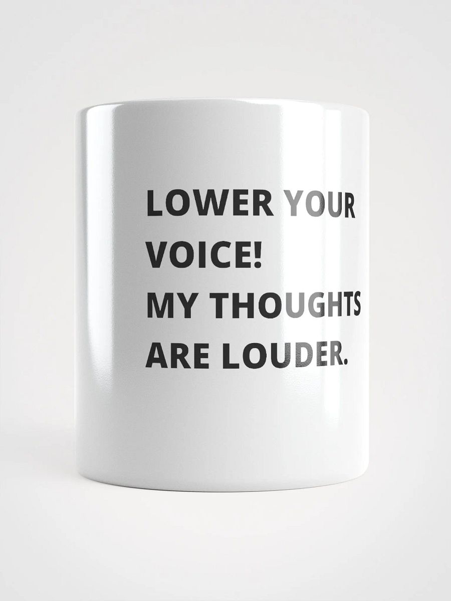 Loud Thoughts White Glossy Mug product image (1)