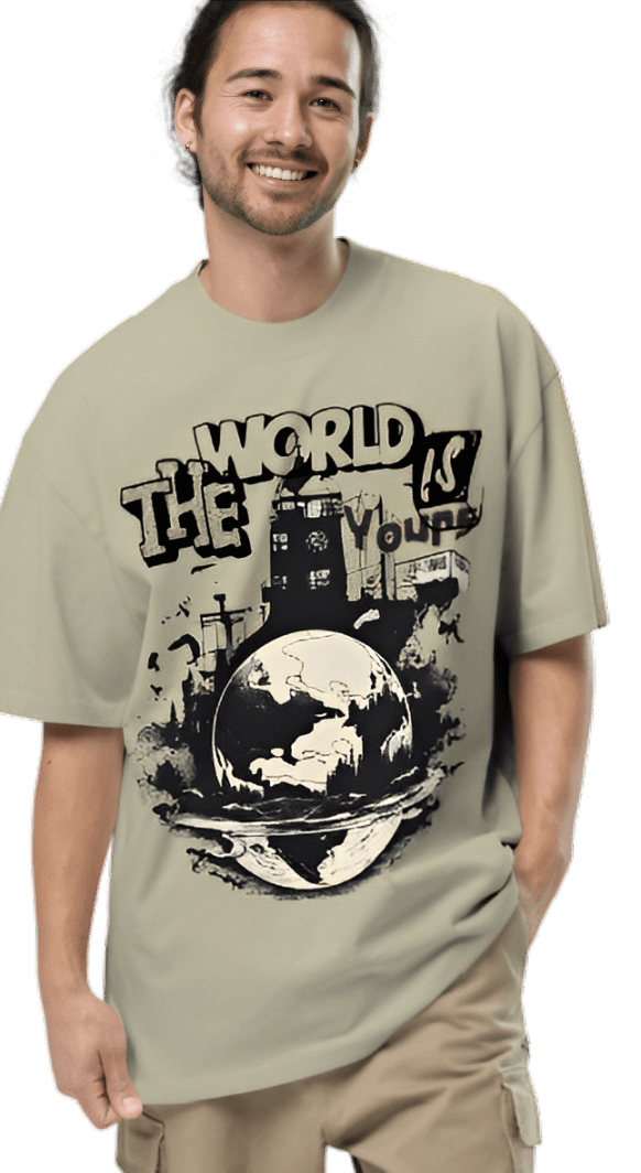 The world is yours unisex faded t-shirt product image (1)