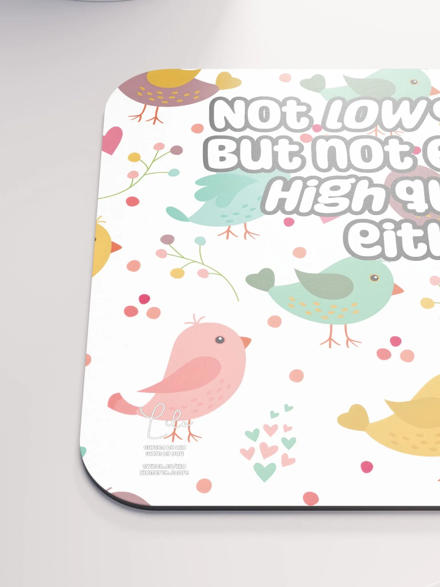 Not Low Quality Medium Mouse Mat - birds product image (6)