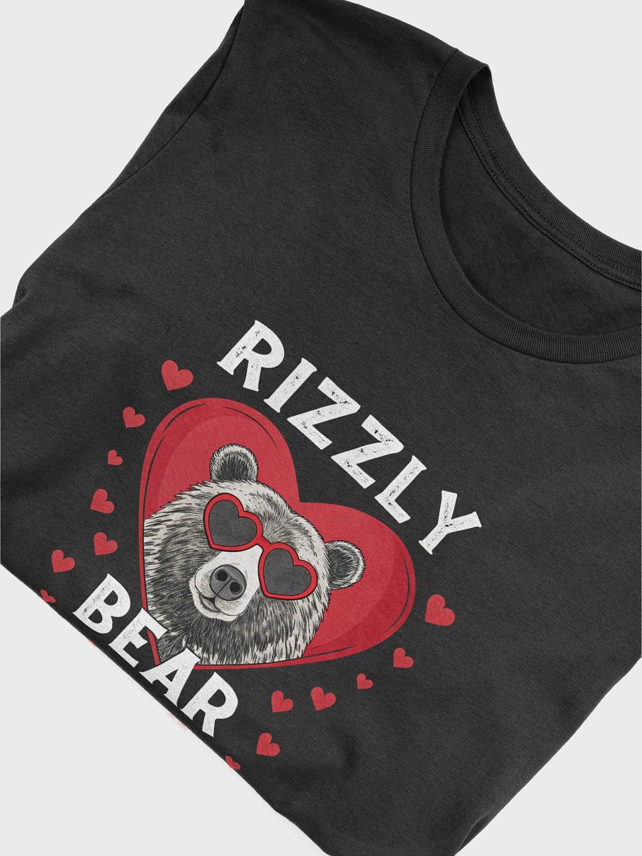Valentine's Day Unisex Tee Rizzly Bear Love Heart T-shirt, Couples Matching Shirt, Romantic Gift Apparel, Valentine's Day product image (5)