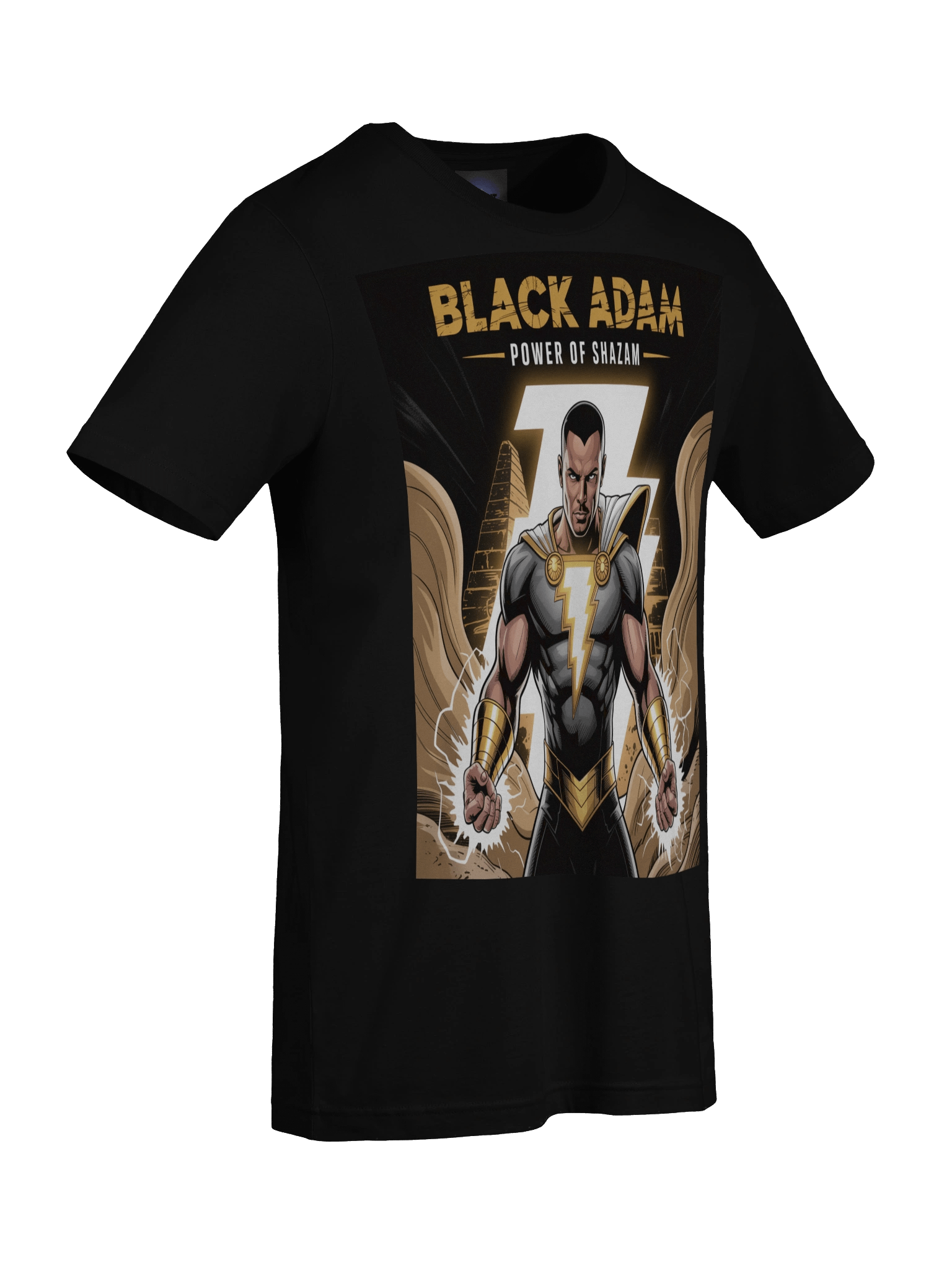 Black Adam Shazam Surge Supersoft T-Shirt – Kahndaq Shadow Thunder product image (9)