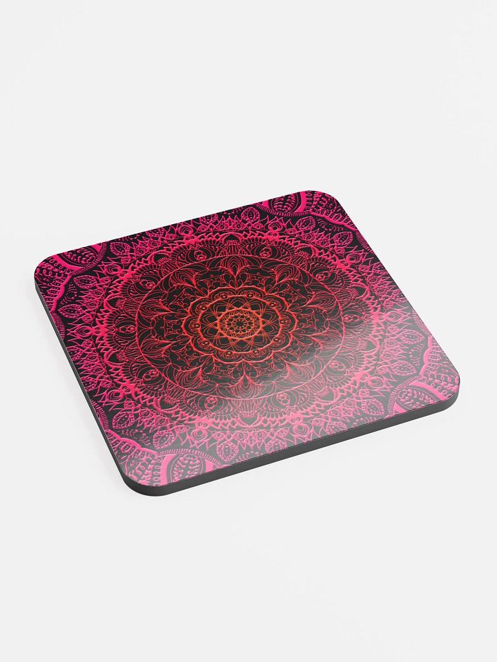 Radiant Mandala Cork Coaster product image (2)