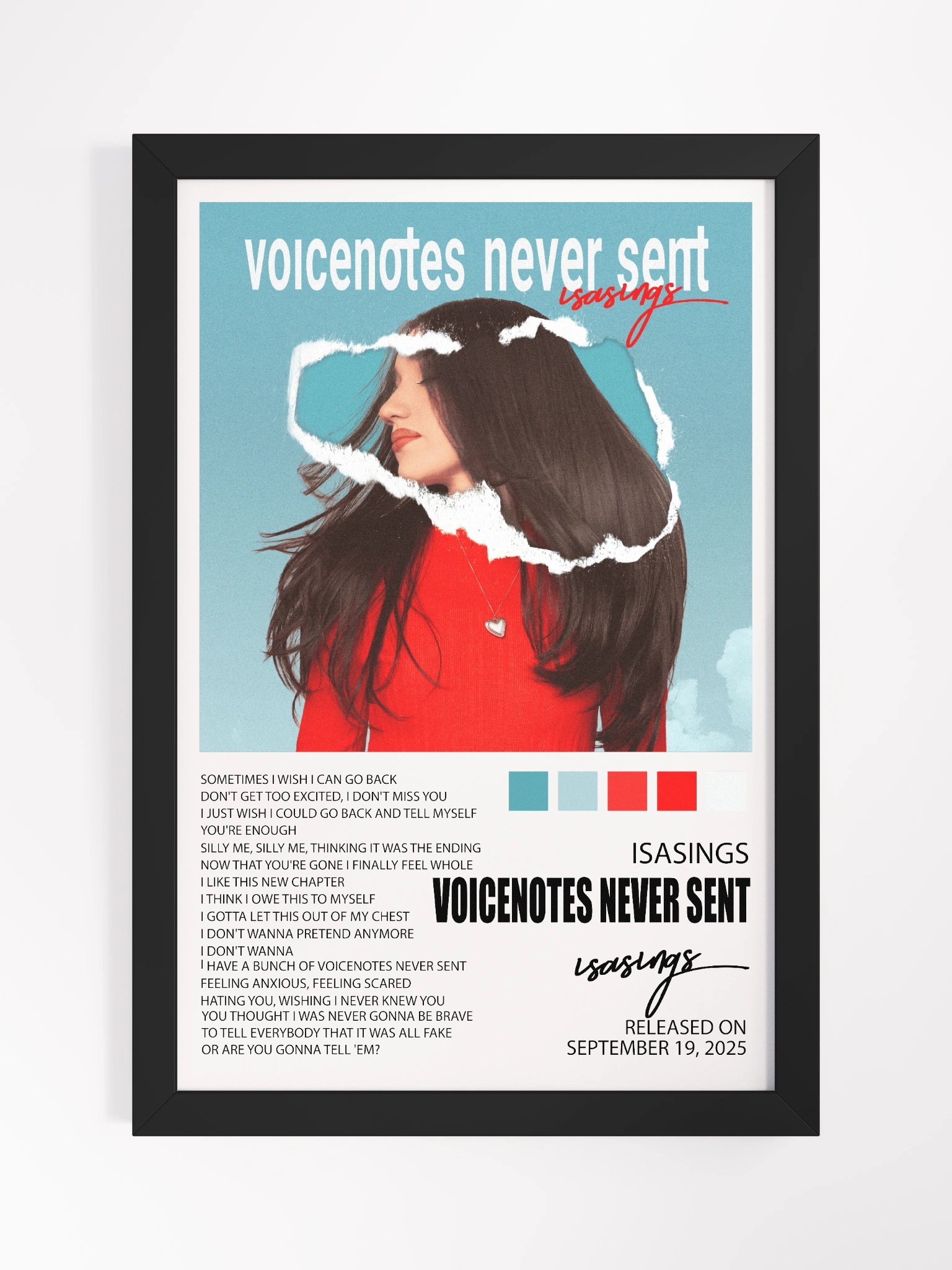 voicenotes framed matte poster product image (1)