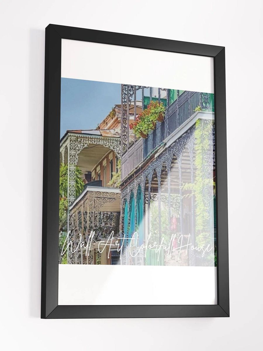 Art Colorful House Framed High-Quality Matte Poster (in) product image (3)