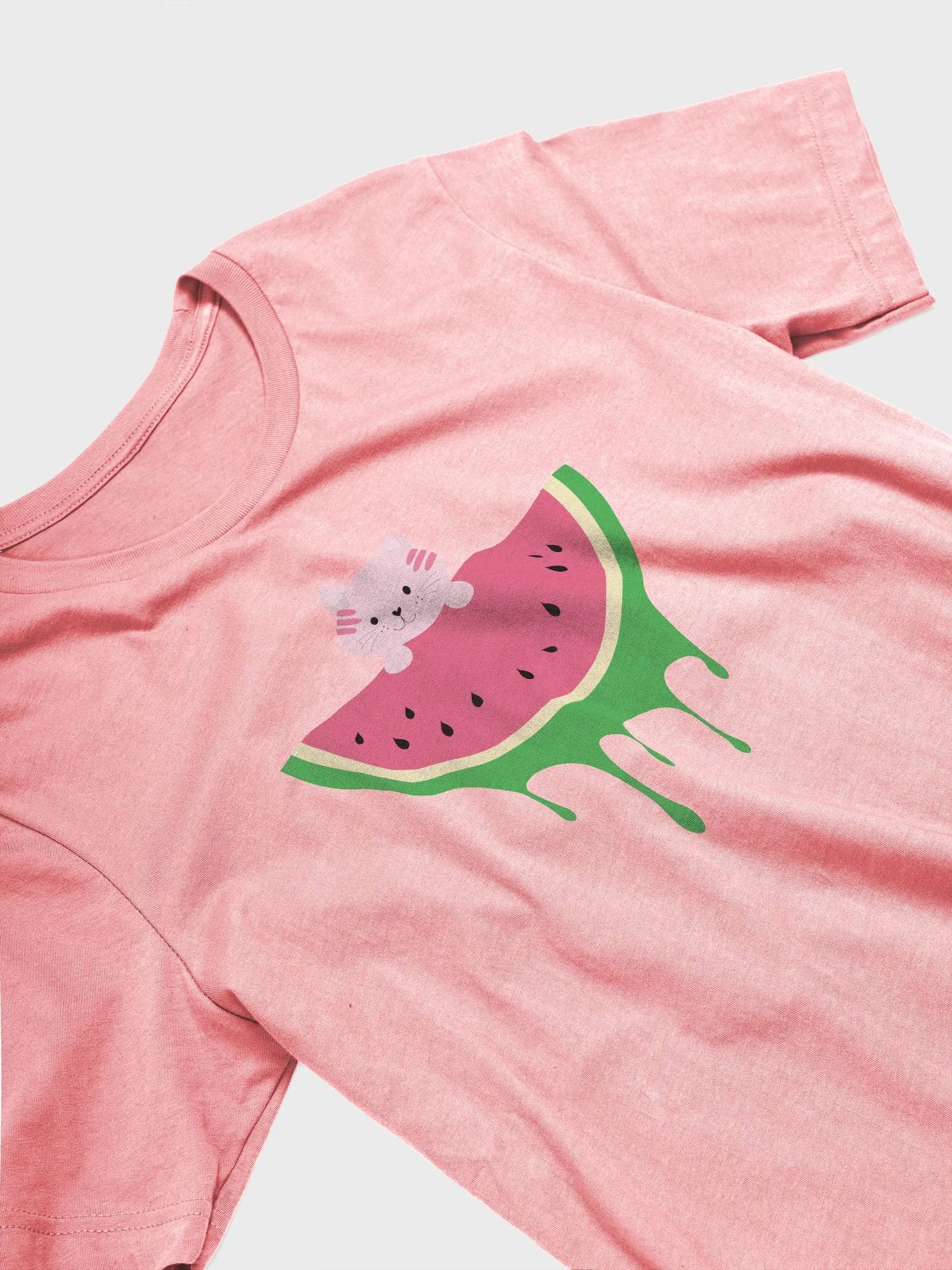 Watermelon Cat Premium T-shirt product image (3)