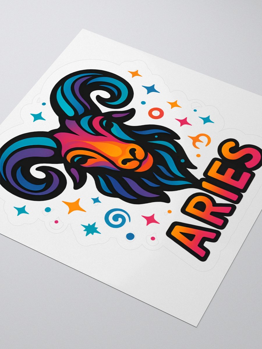 Aries Zodiac Sign – Bold & Fiery Psychedelic Horoscope Design 1 product image (7)